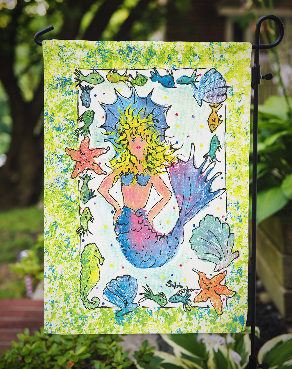 Mermaid  Flag Garden Size.