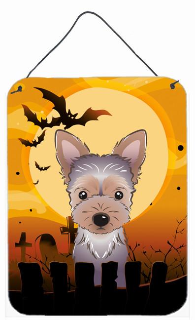 Halloween Yorkie Puppy Wall or Door Hanging Prints BB1790DS1216 by Caroline&#39;s Treasures