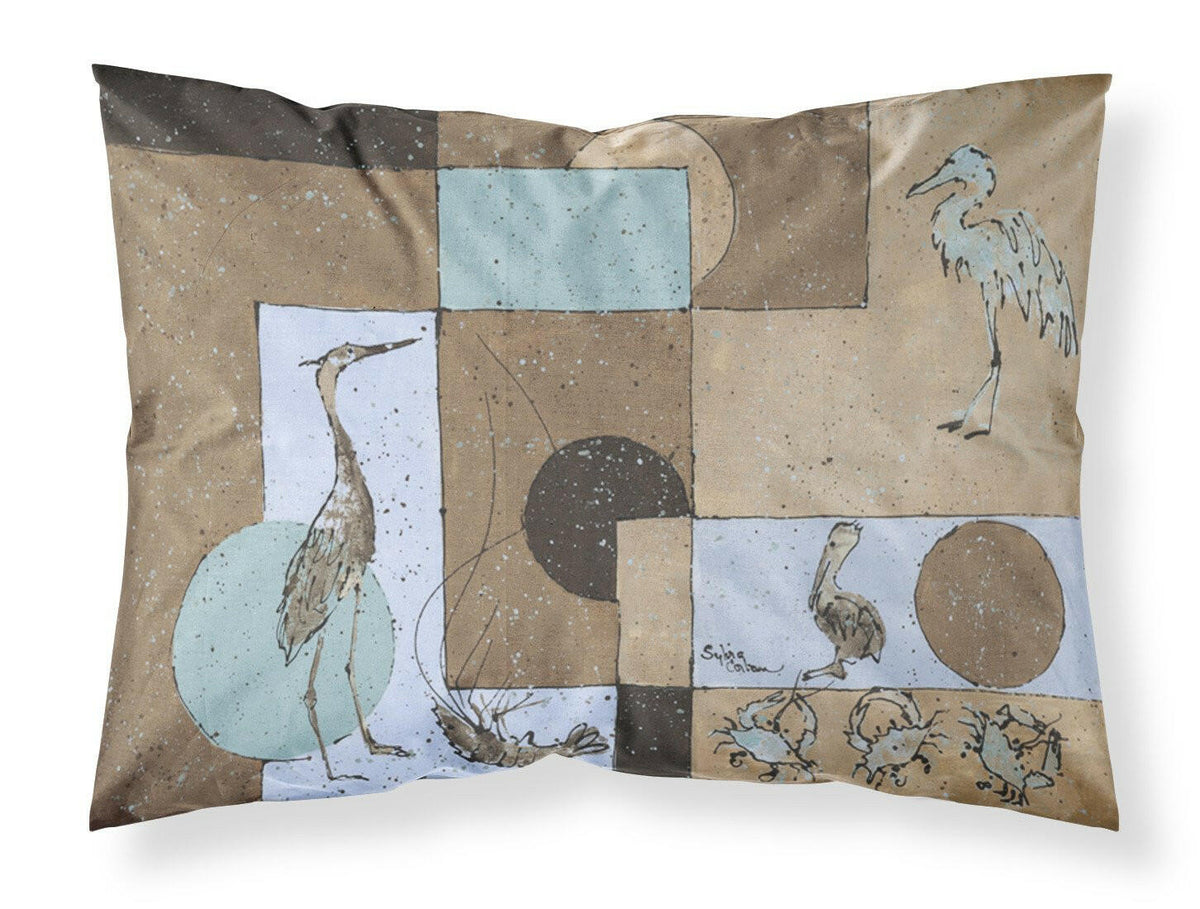 Blue Heron Moisture wicking Fabric standard pillowcase by Caroline&#39;s Treasures