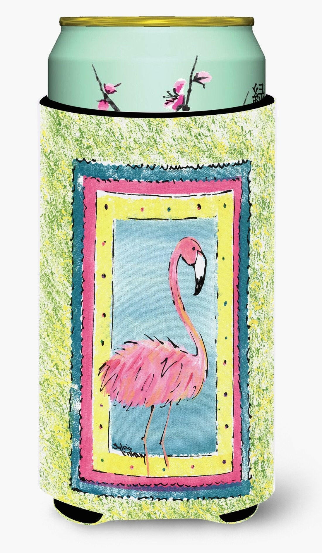 Flamingo  Tall Boy Beverage Insulator Beverage Insulator Hugger by Caroline&#39;s Treasures