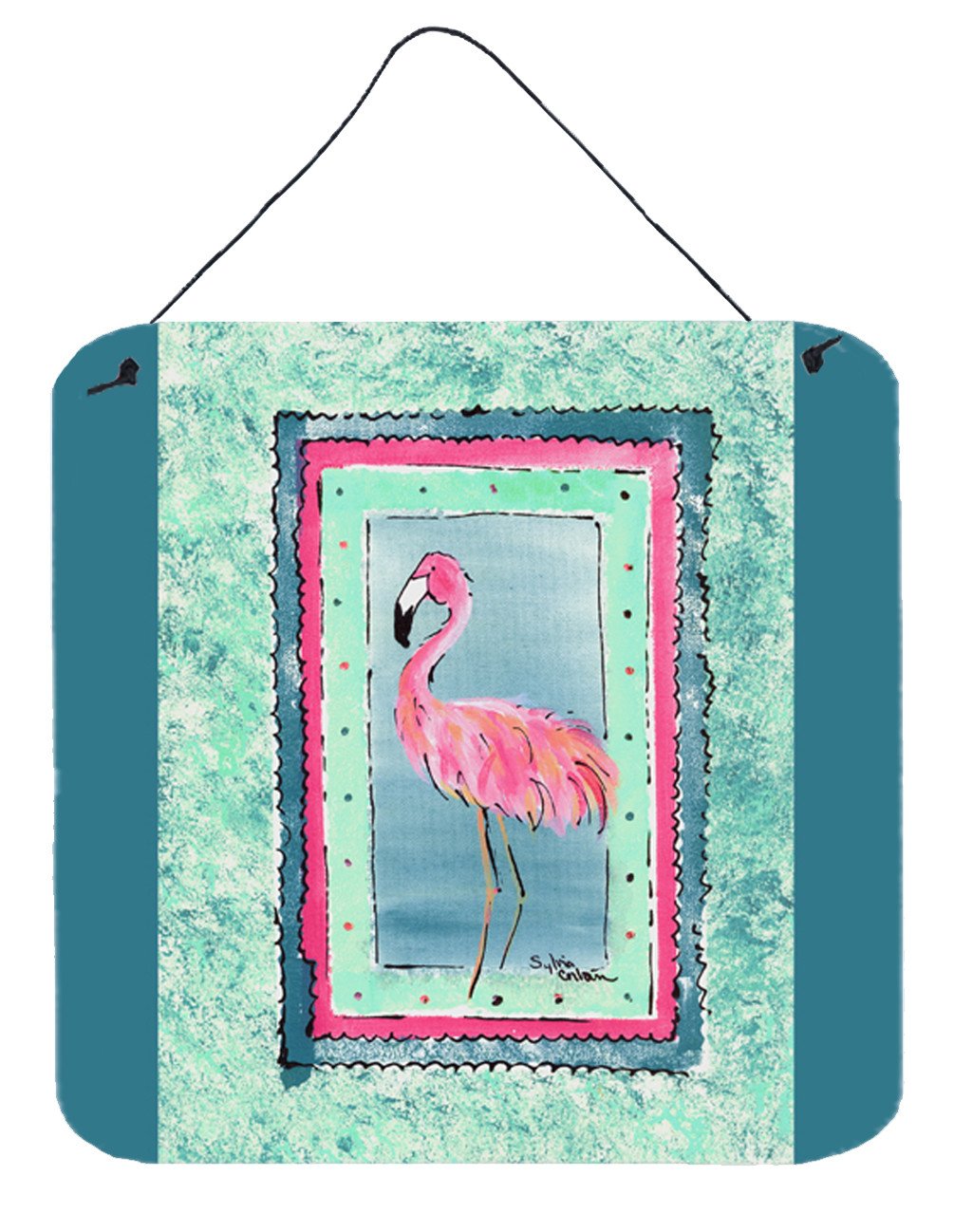 Bird - Flamingo Aluminium Metal Wall or Door Hanging Prints 8107 by Caroline&#39;s Treasures