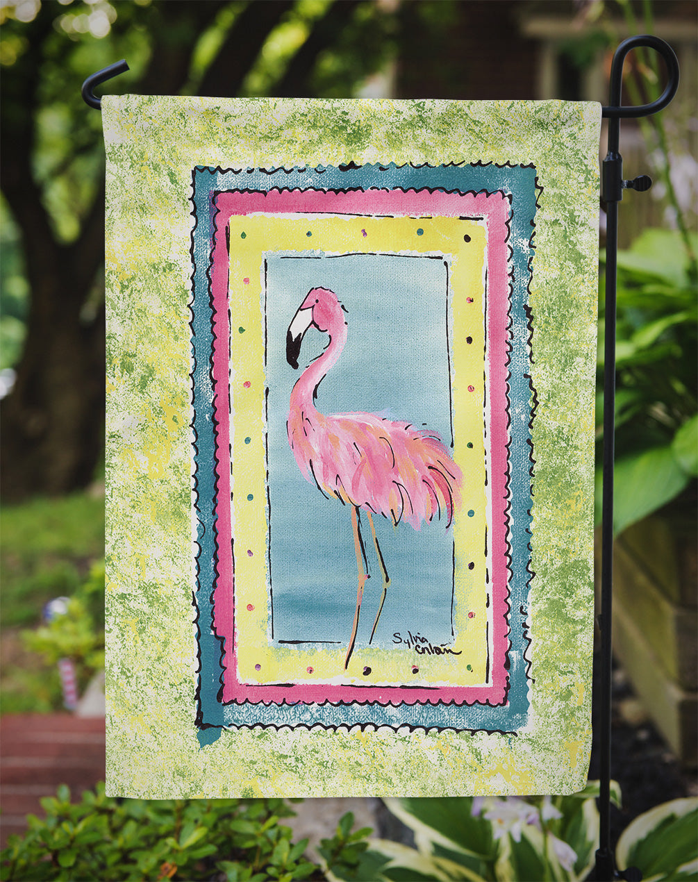 Bird - Flamingo Flag Garden Size.