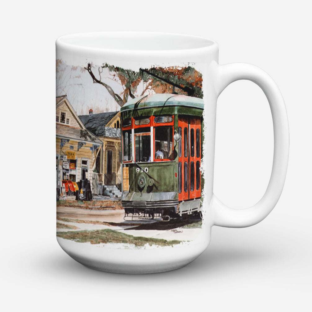 New Orleans Street Car Dishwasher Safe Microwavable Ceramic Coffee Mug 15 ounce 8108CM15  the-store.com.