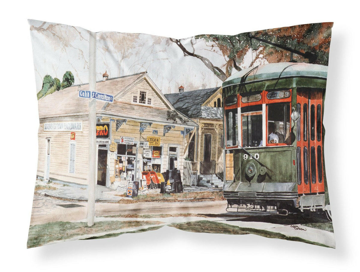 New Orleans Streetcar Moisture wicking Fabric standard pillowcase by Caroline&#39;s Treasures
