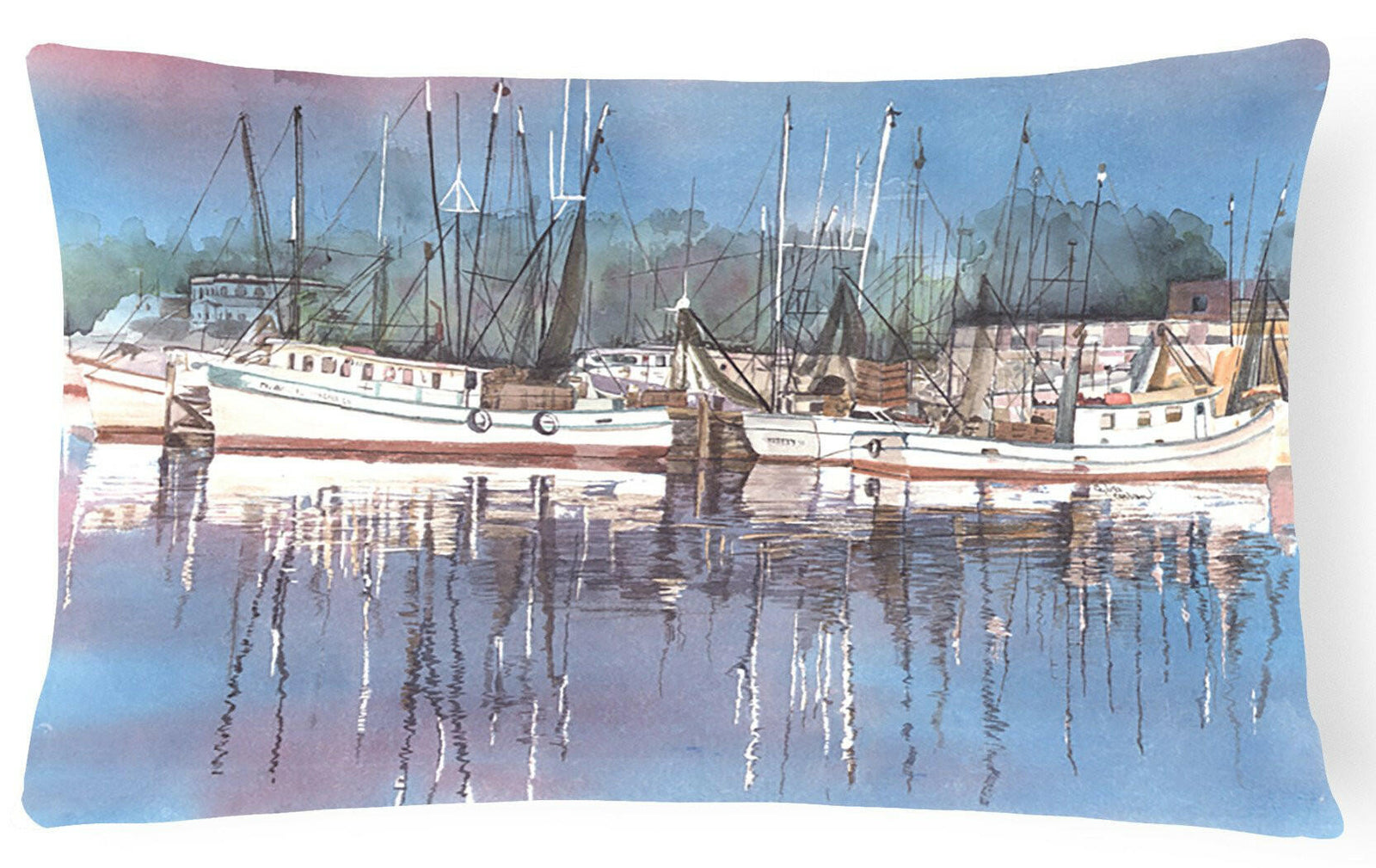 Harbour Decorative   Canvas Fabric Pillow by Caroline's Treasures