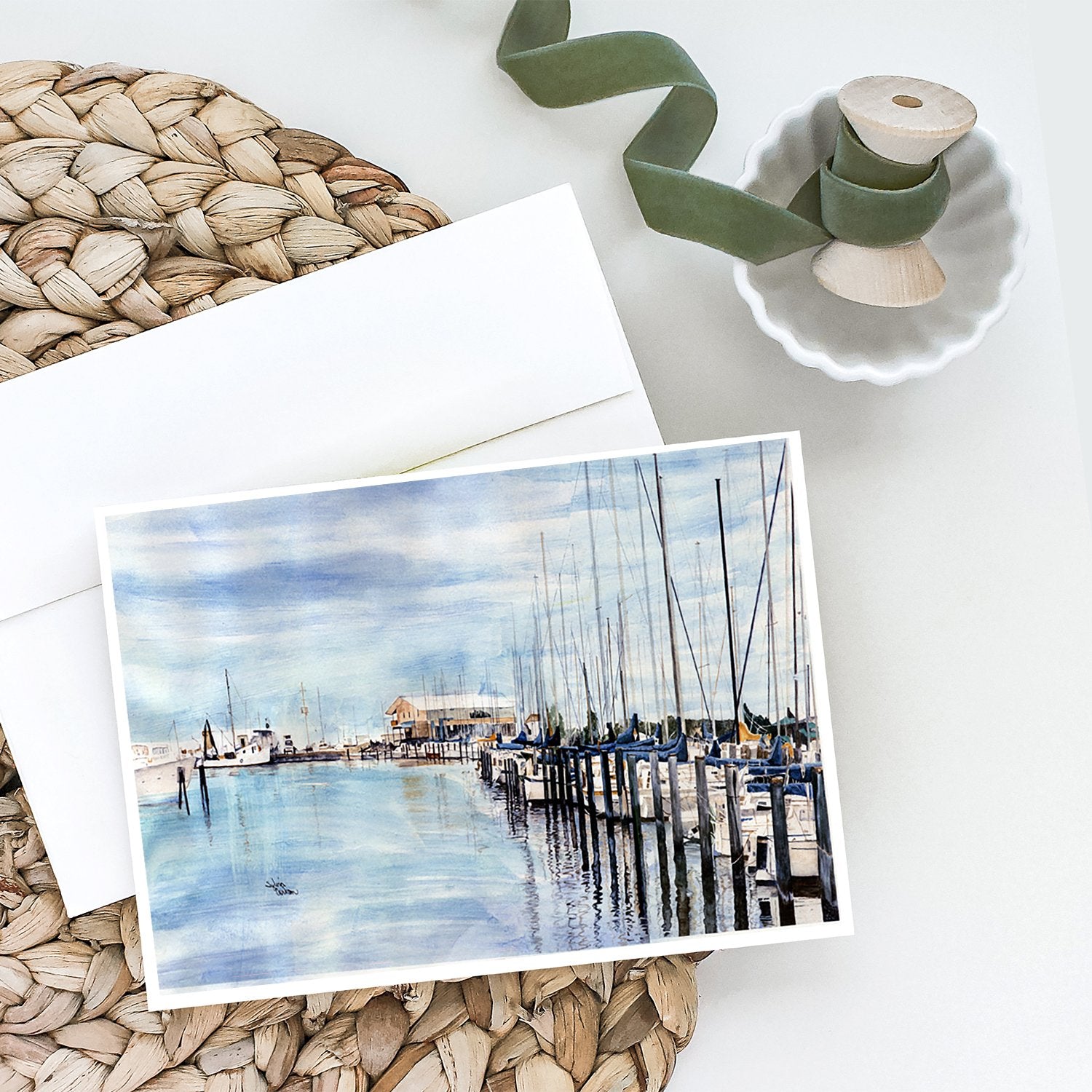 The Warf Greeting Cards and Envelopes Pack of 8 - the-store.com