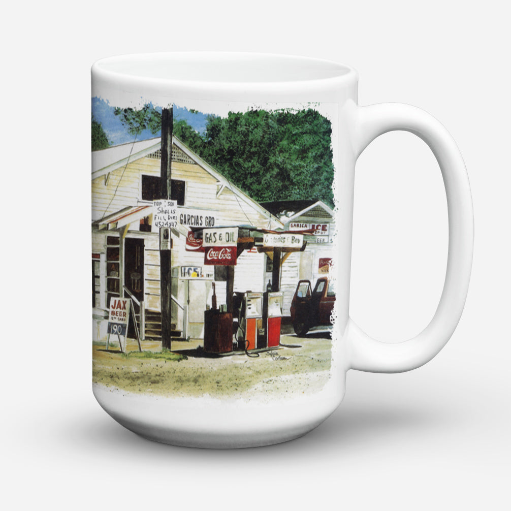 Caroline's Treasures Garcia's Grocery Dishwasher Safe Microwavable Ceramic Coffee Mug 15 ounce 8130CM15