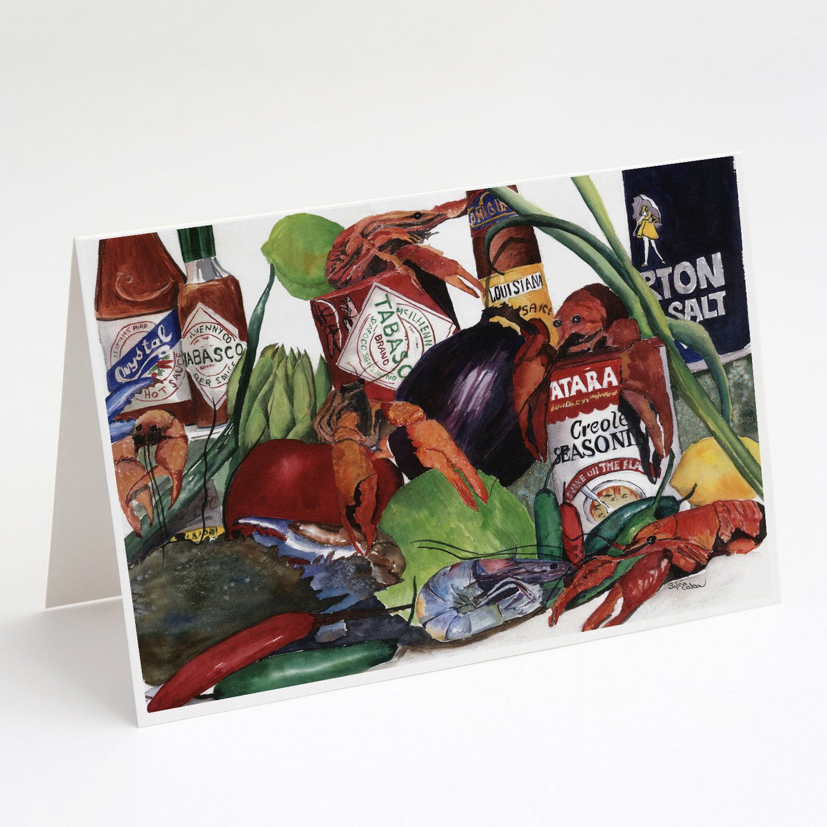 Buy this Crawfish with Louisiana Spices Greeting Cards and Envelopes Pack of 8