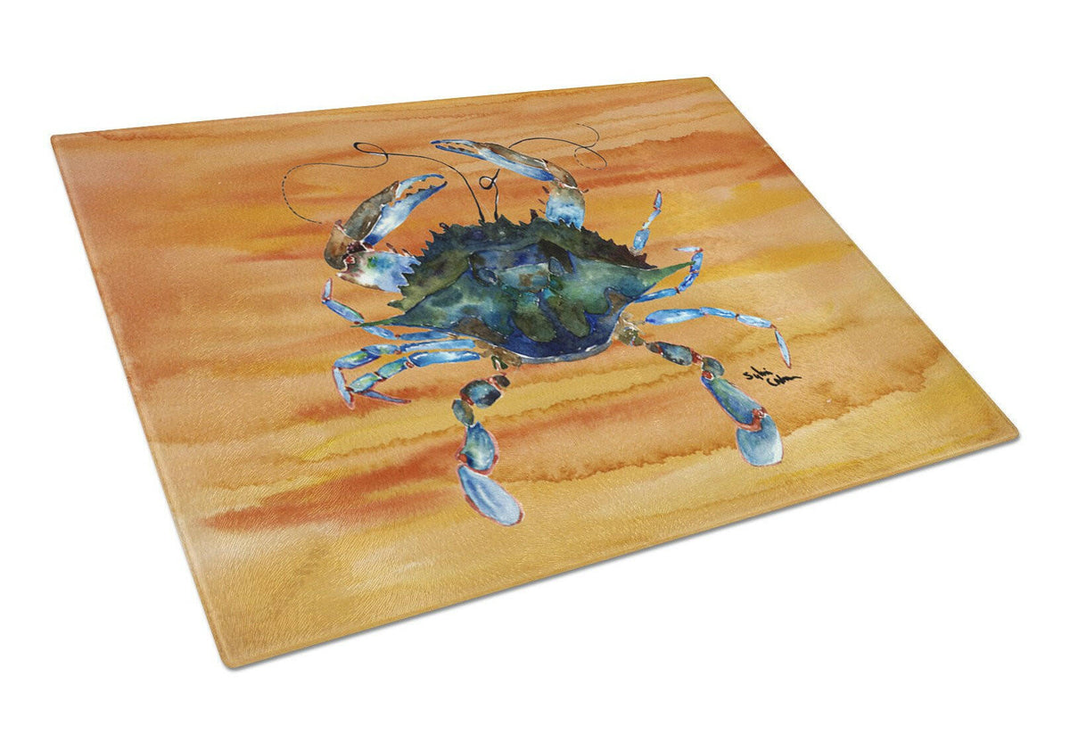 Crab  Glass Cutting Board Large by Caroline&#39;s Treasures