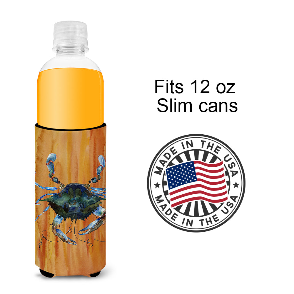 Male Blue Crab Spicy Hot Ultra Beverage Insulators for slim cans 8143MUK
