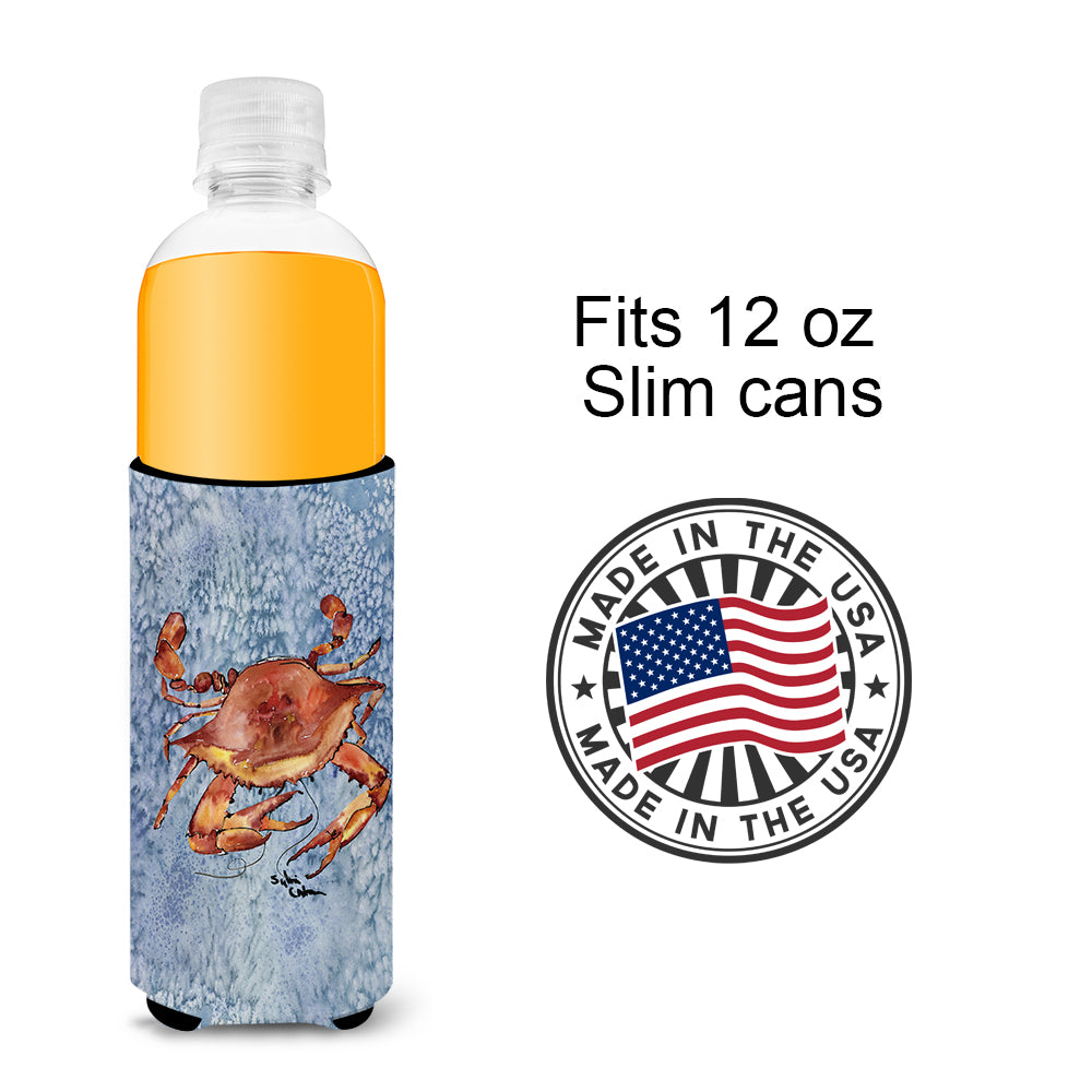 Cooked Crab Cool Blue Water Ultra Beverage Insulators for slim cans 8147MUK.