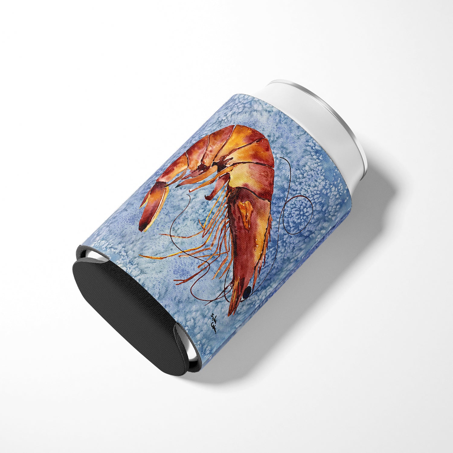 Shrimp Can or Bottle Beverage Insulator Hugger.
