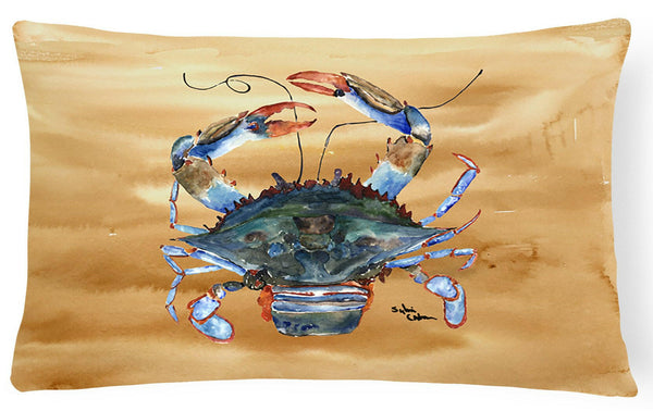 Crab   Canvas Fabric Decorative Pillow by Caroline's Treasures