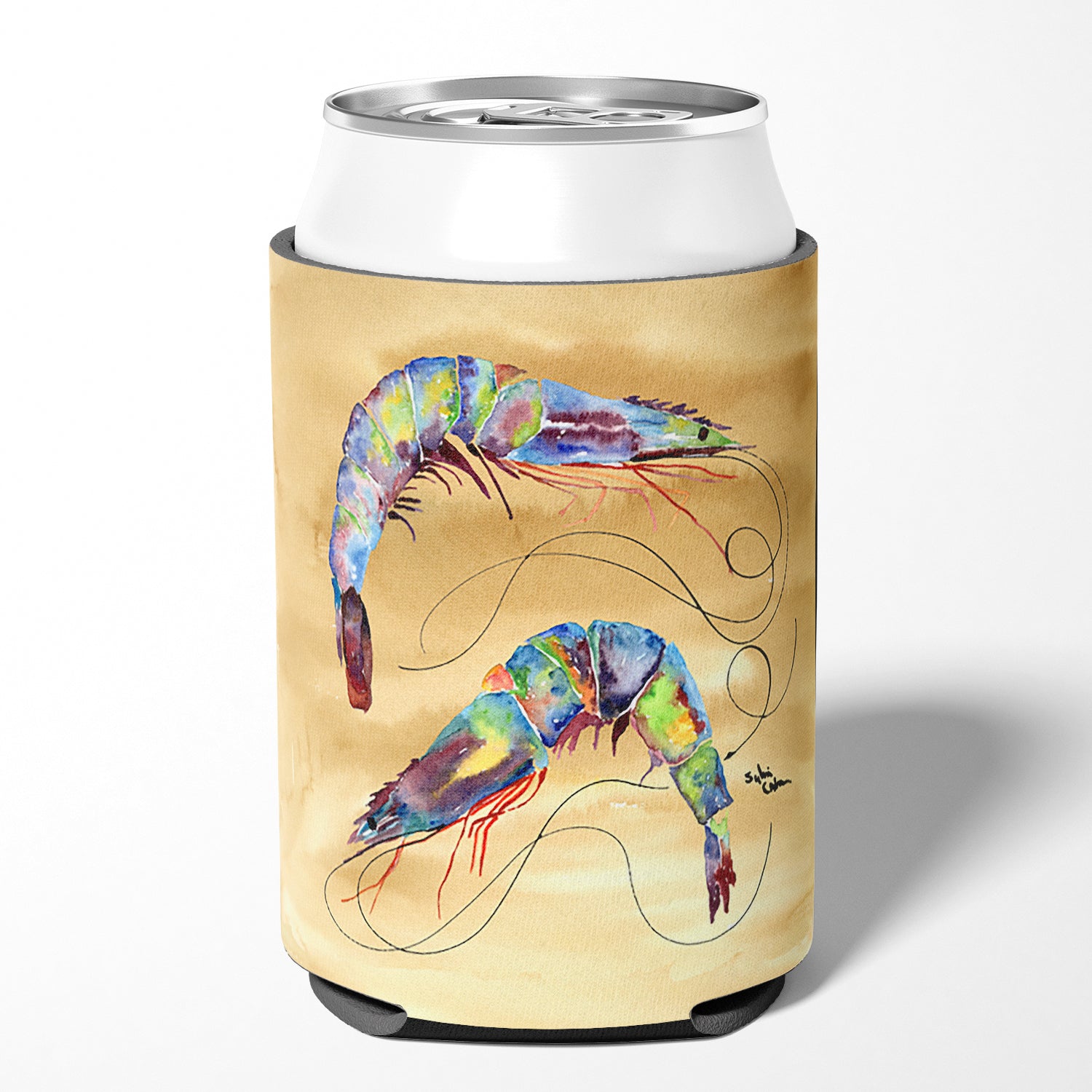 Shrimp Can or Bottle Beverage Insulator Hugger.
