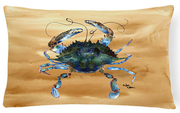 Crab   Canvas Fabric Decorative Pillow by Caroline's Treasures