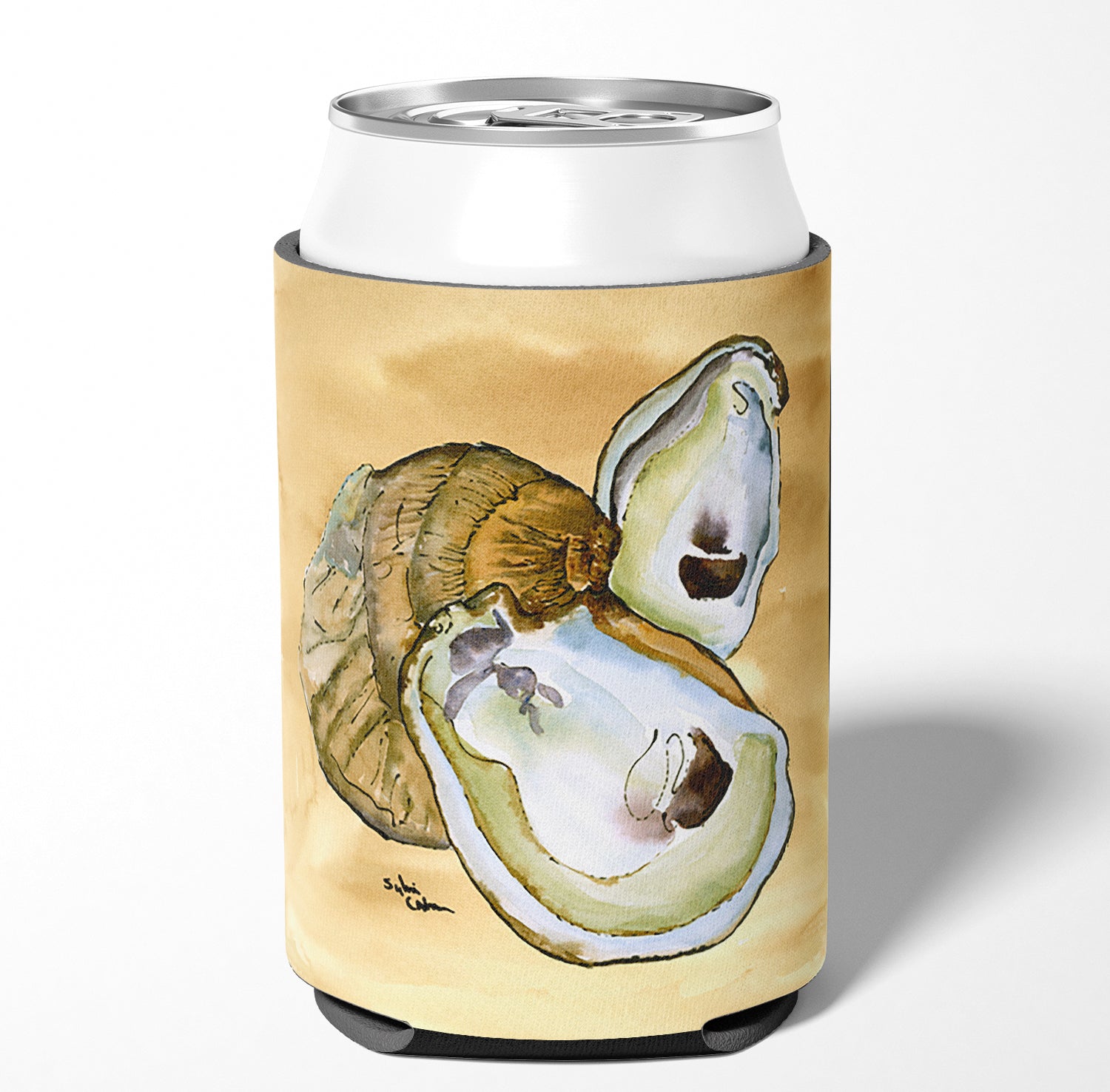 Oyster Can or Bottle Beverage Insulator Hugger.