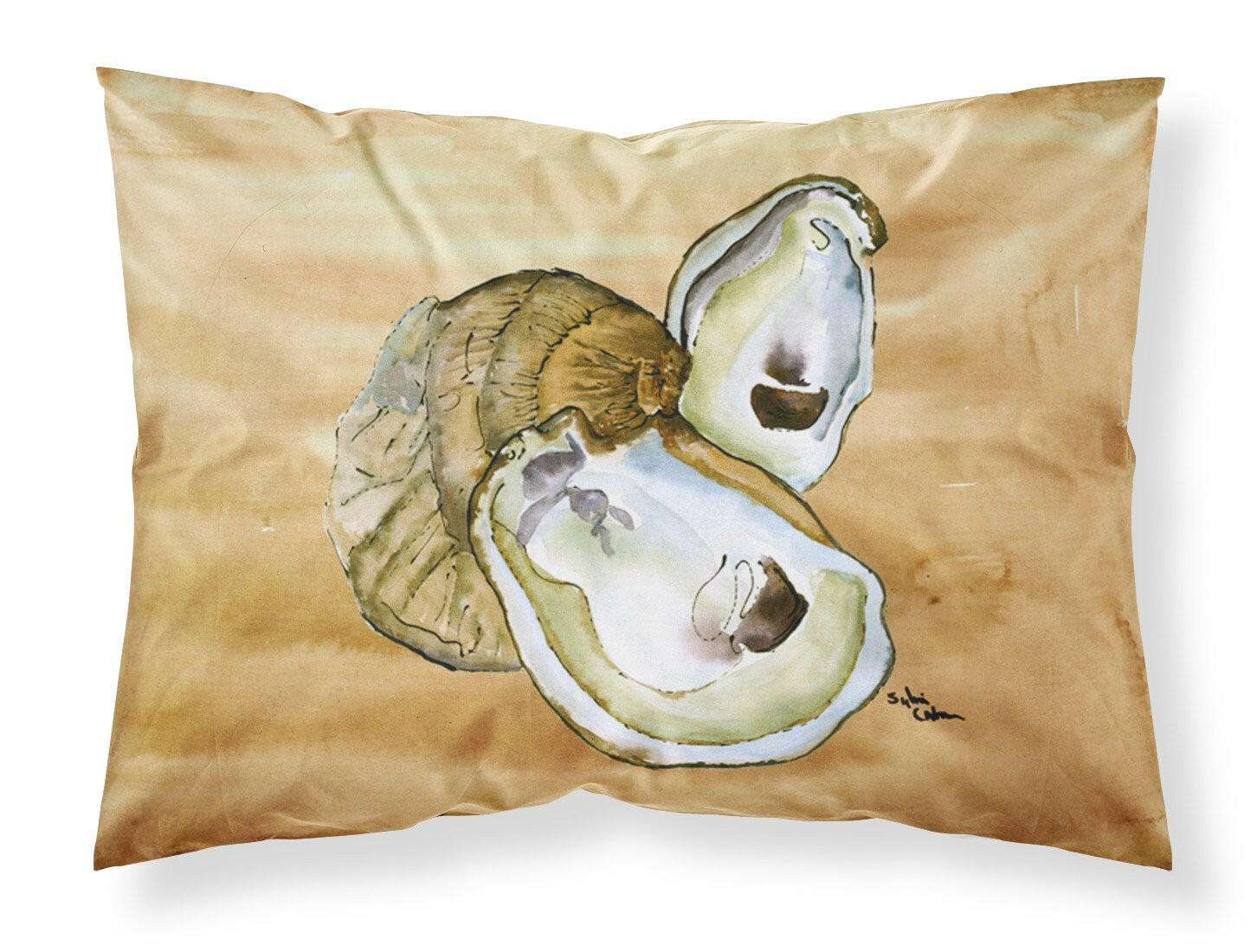 Oyster Moisture wicking Fabric standard pillowcase by Caroline's Treasures
