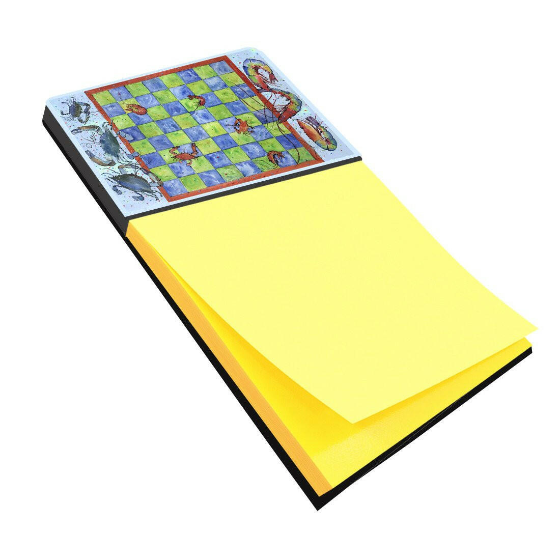 Crab and Shrimp Checkerboard Refiillable Sticky Note Holder or Postit Note Dispenser 8196SN by Caroline's Treasures