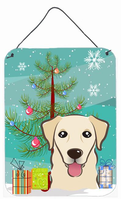 Christmas Tree and Golden Retriever Wall or Door Hanging Prints BB1624DS1216 by Caroline's Treasures