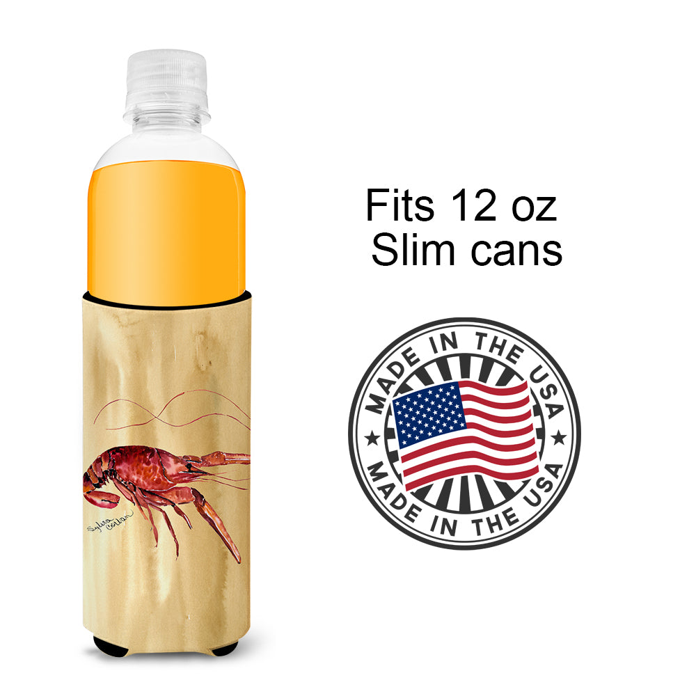 Crawfish Sandy Beach Ultra Beverage Insulators for slim cans 8230MUK.