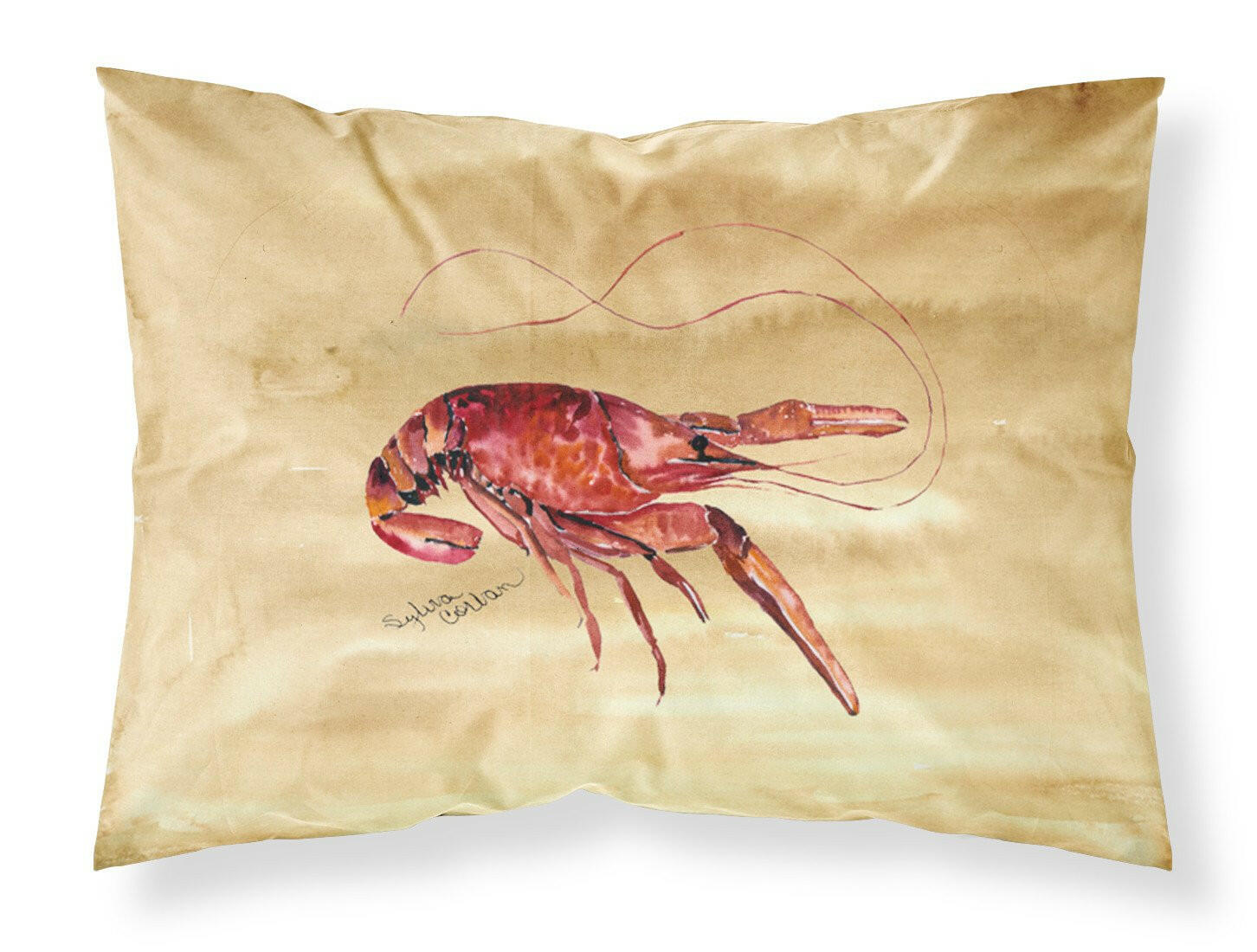 Crawfish Moisture wicking Fabric standard pillowcase by Caroline's Treasures