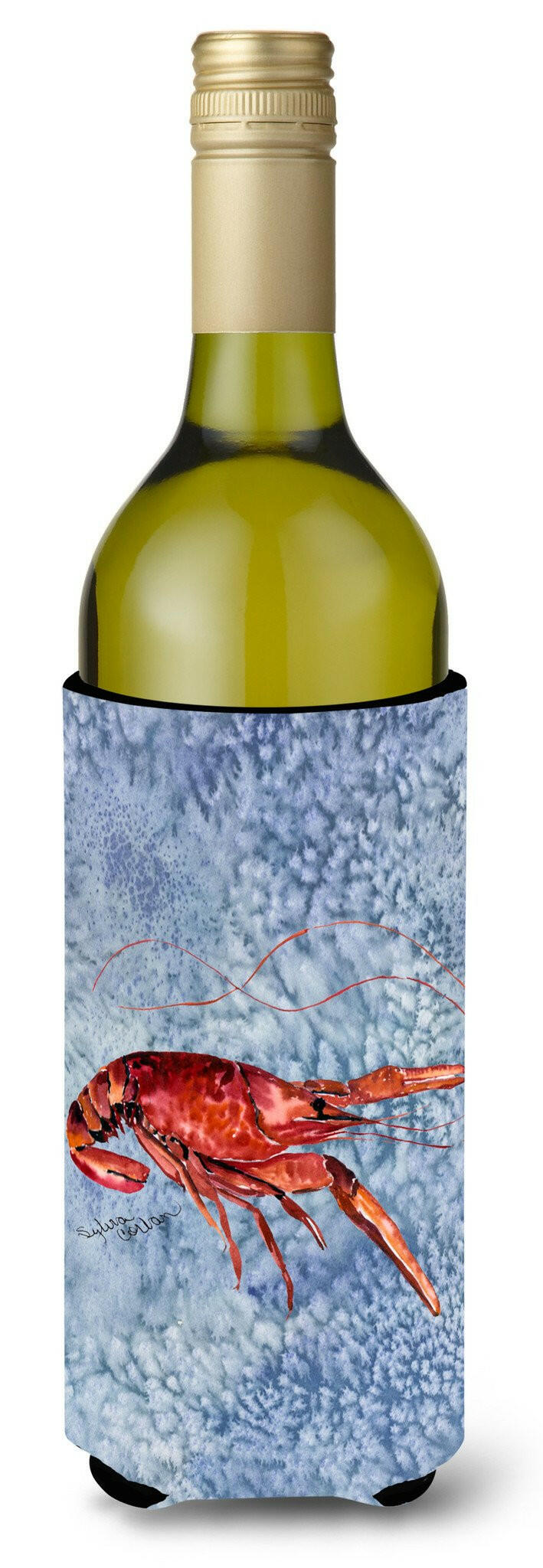 Crawfish Cool Water Wine Bottle Beverage Insulator Beverage Insulator Hugger by Caroline&#39;s Treasures