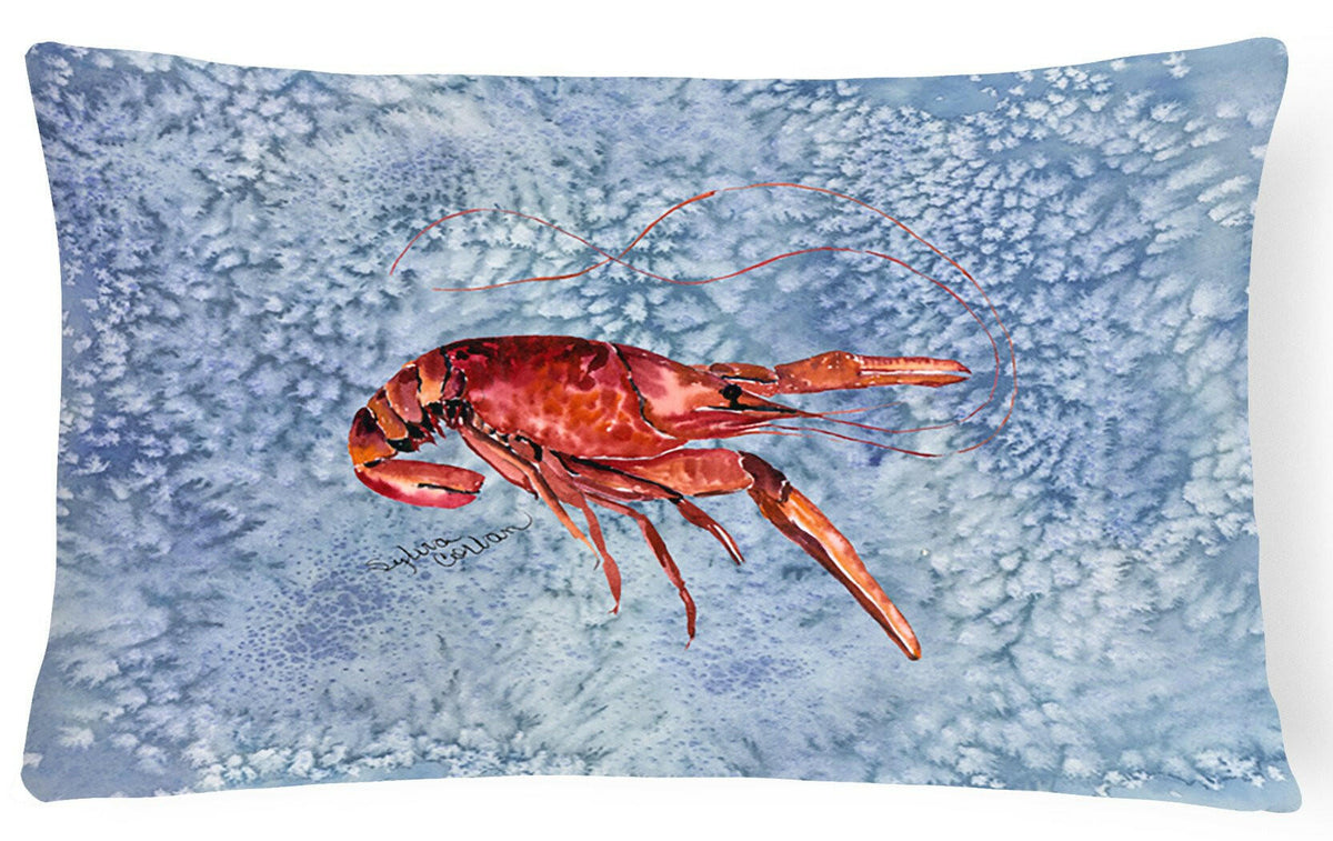 Crawfish   Canvas Fabric Decorative Pillow by Caroline&#39;s Treasures