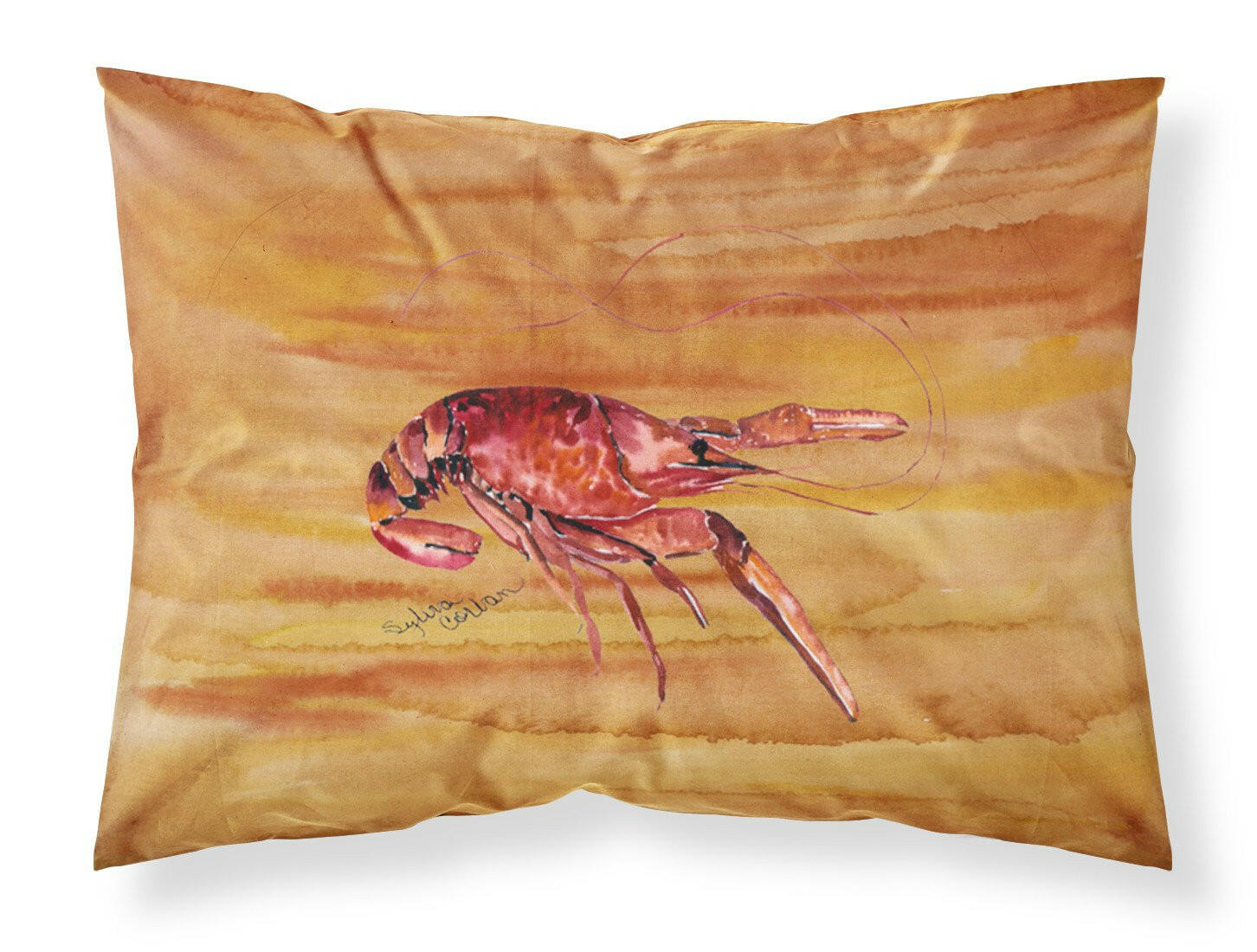 Crawfish Moisture wicking Fabric standard pillowcase by Caroline's Treasures