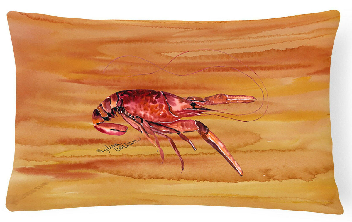 Crawfish   Canvas Fabric Decorative Pillow by Caroline&#39;s Treasures