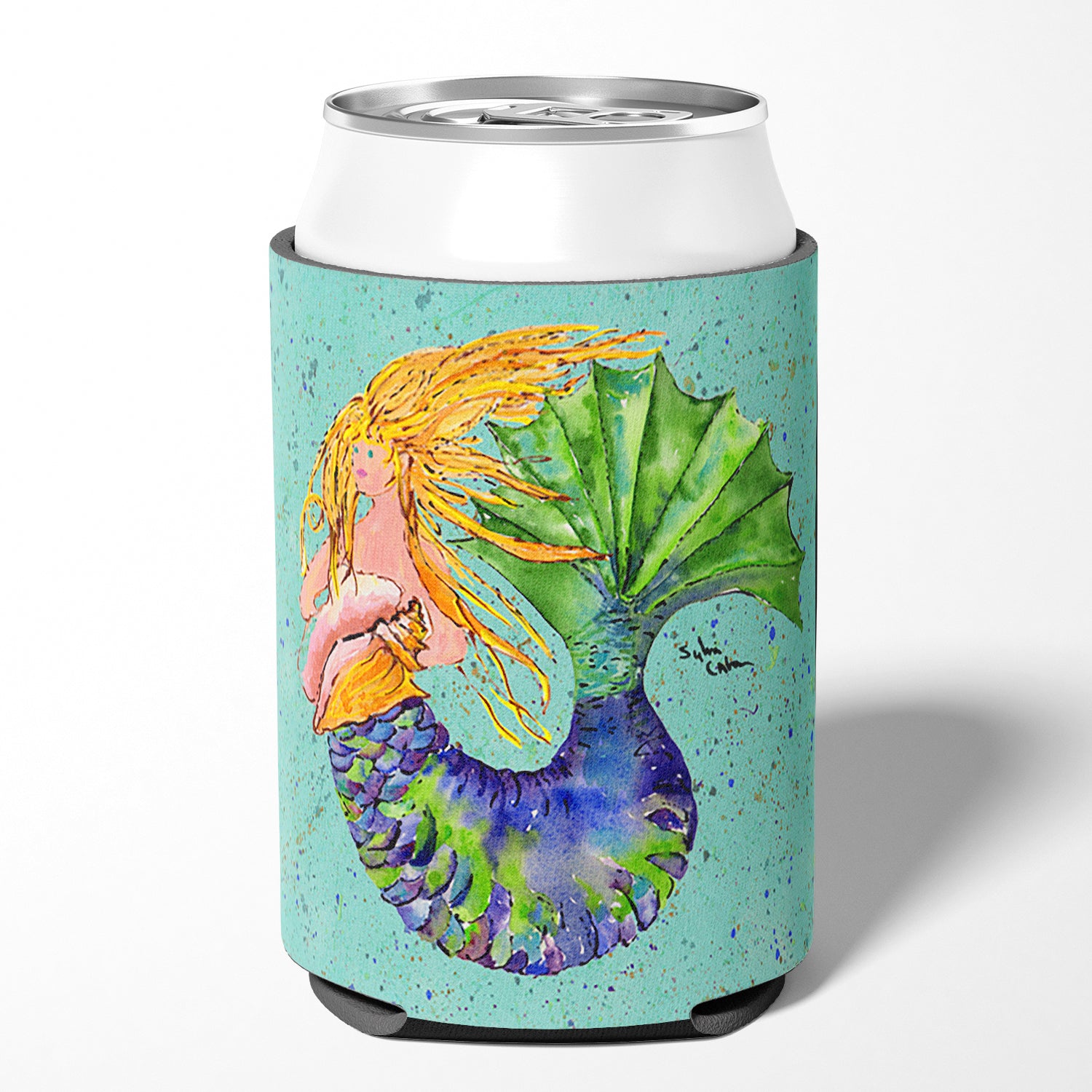 Mermaid Can or Bottle Beverage Insulator Hugger