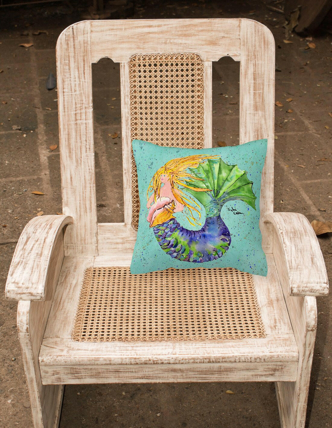 Mermaid Decorative   Canvas Fabric Pillow - the-store.com