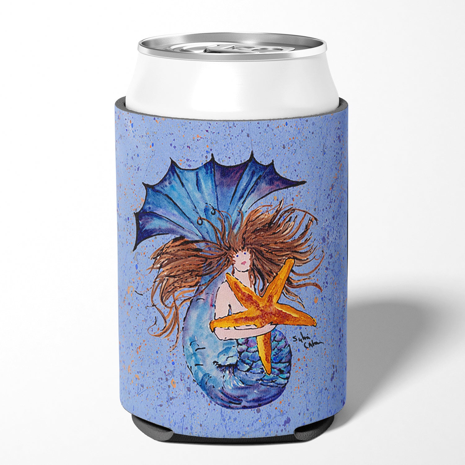 Mermaid Can or Bottle Beverage Insulator Hugger.