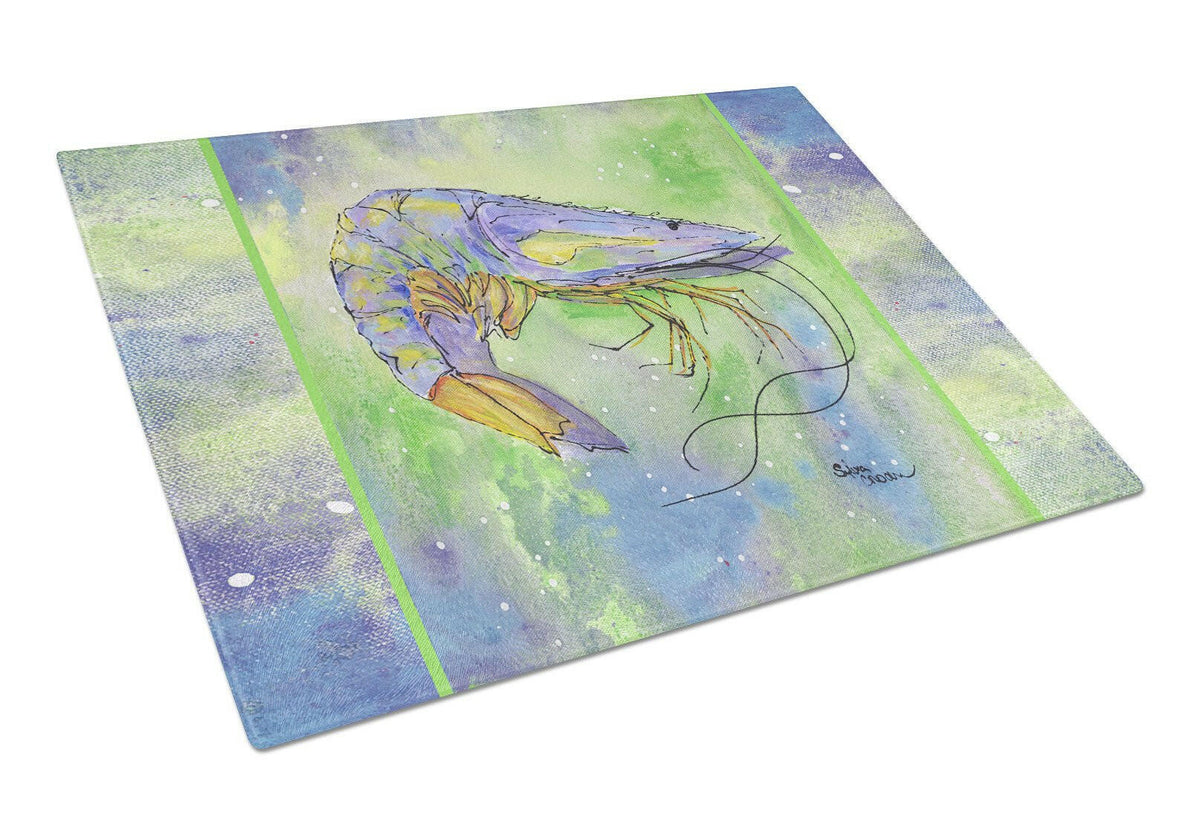 Shrimp  Glass Cutting Board Large by Caroline&#39;s Treasures