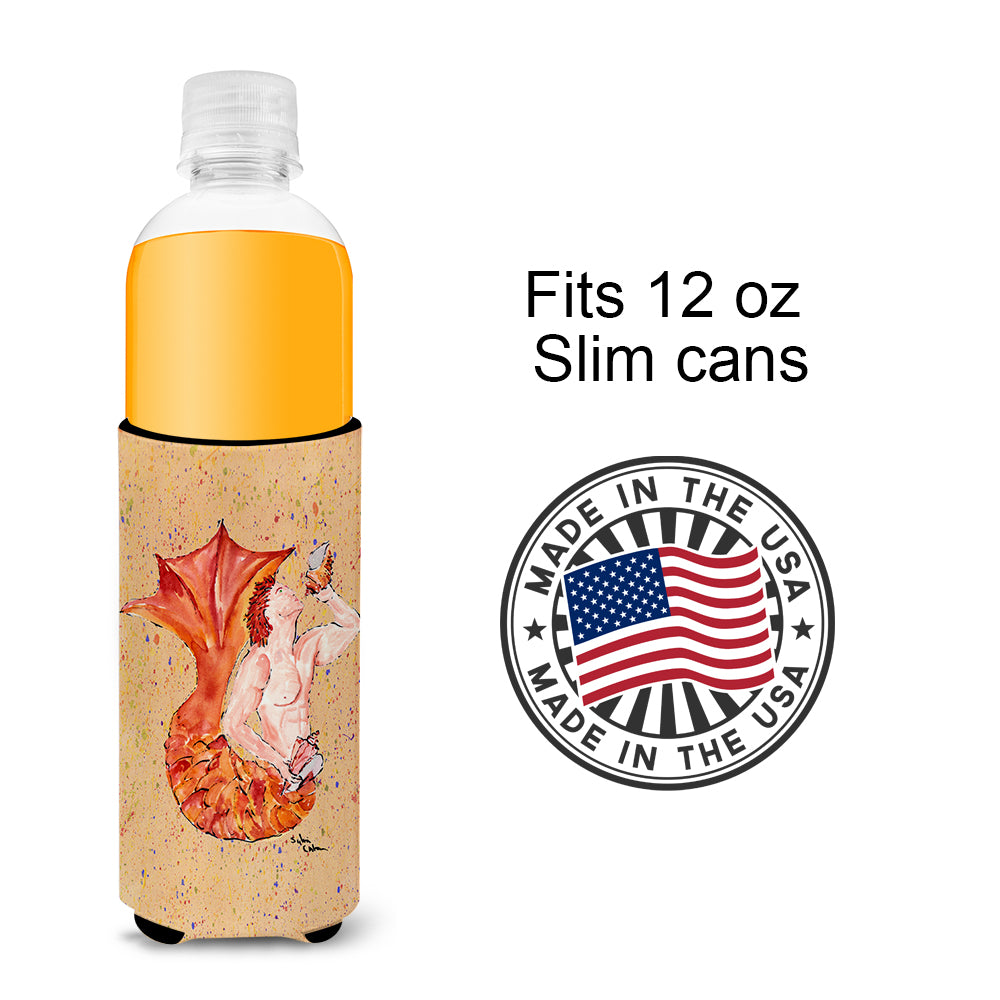 Red Headed Ginger Merman Ultra Beverage Insulators for slim cans 8346MUK.