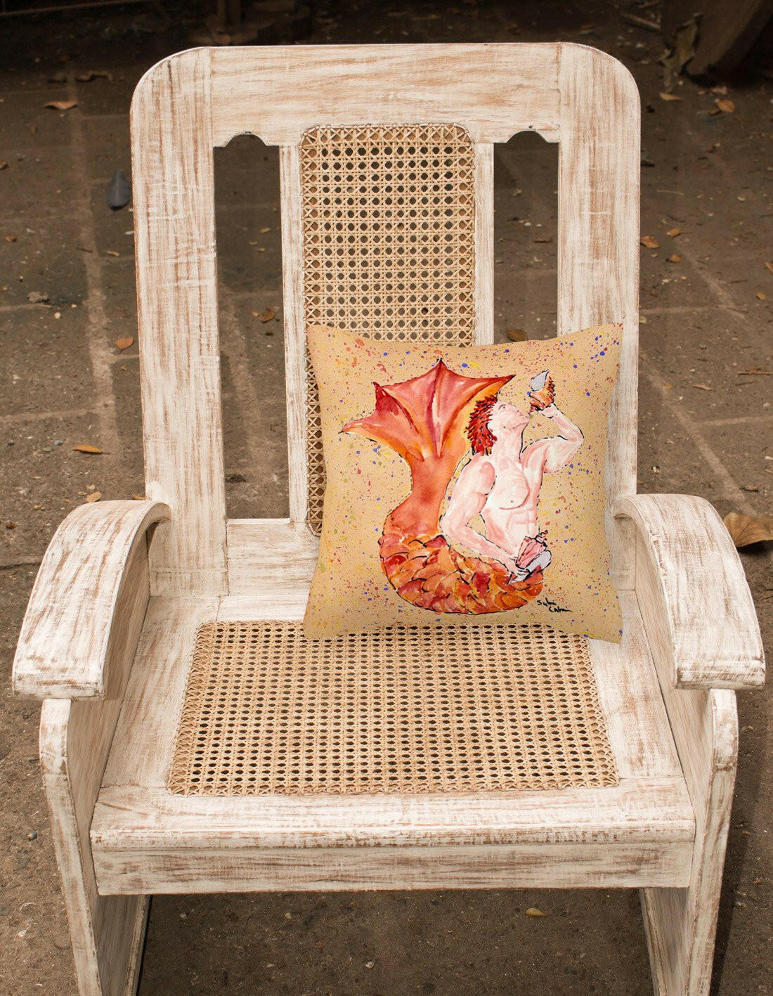 Merman Decorative   Canvas Fabric Pillow - the-store.com