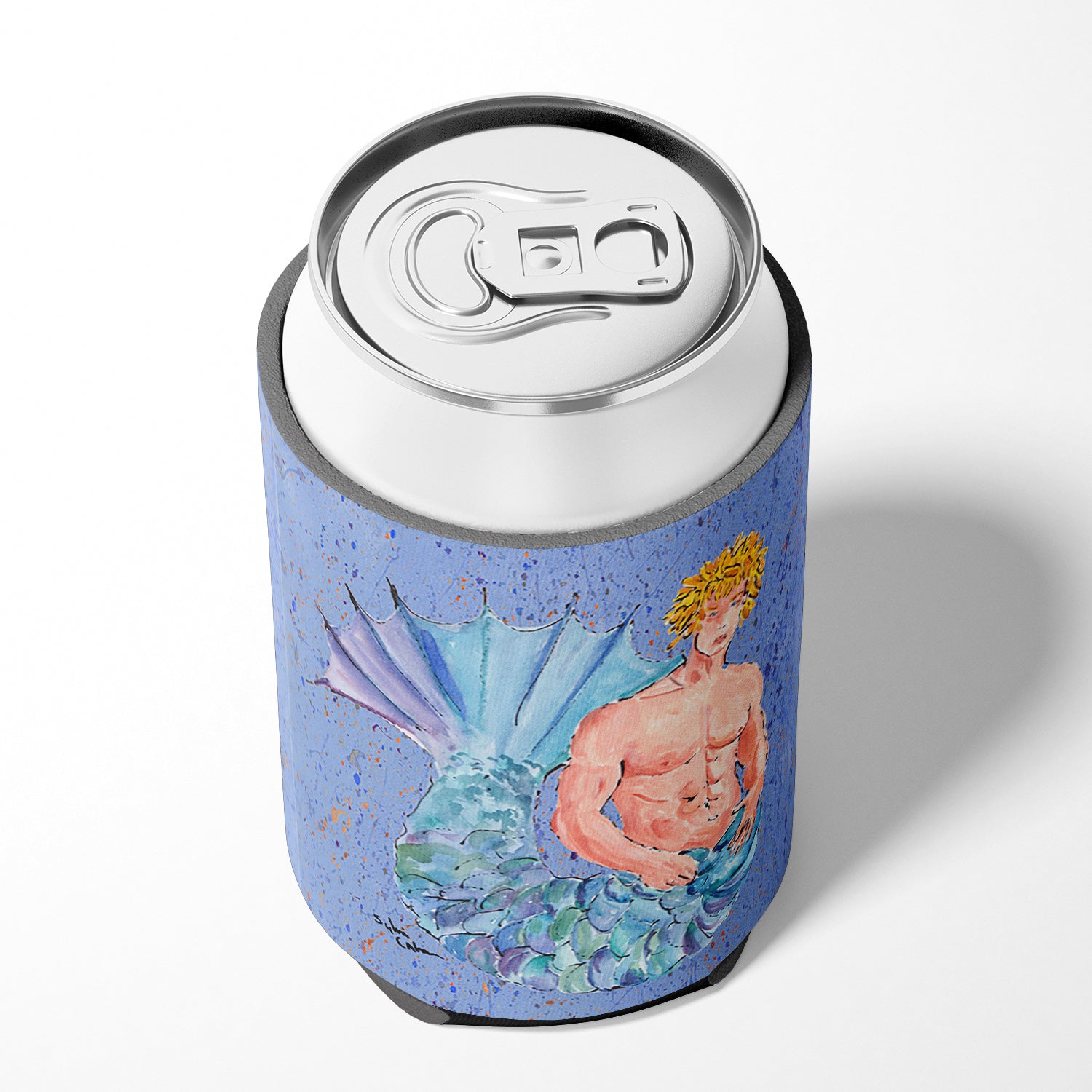 Merman Can or Bottle Beverage Insulator Hugger