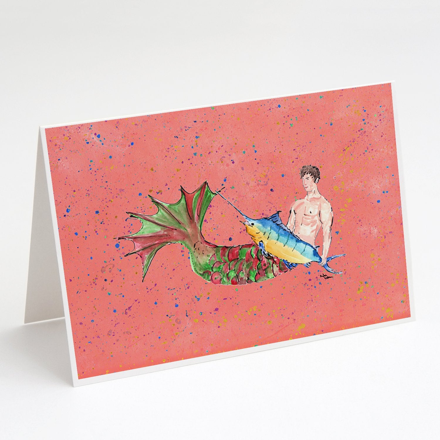 Buy this Brunette Merman Greeting Cards and Envelopes Pack of 8