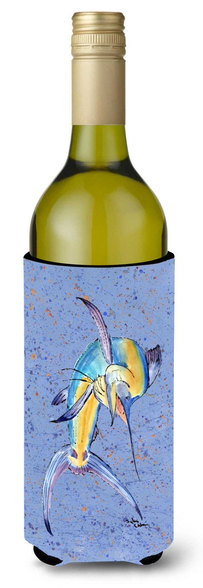 Fish Marlin Wine Bottle Beverage Insulator Beverage Insulator Hugger by Caroline&#39;s Treasures