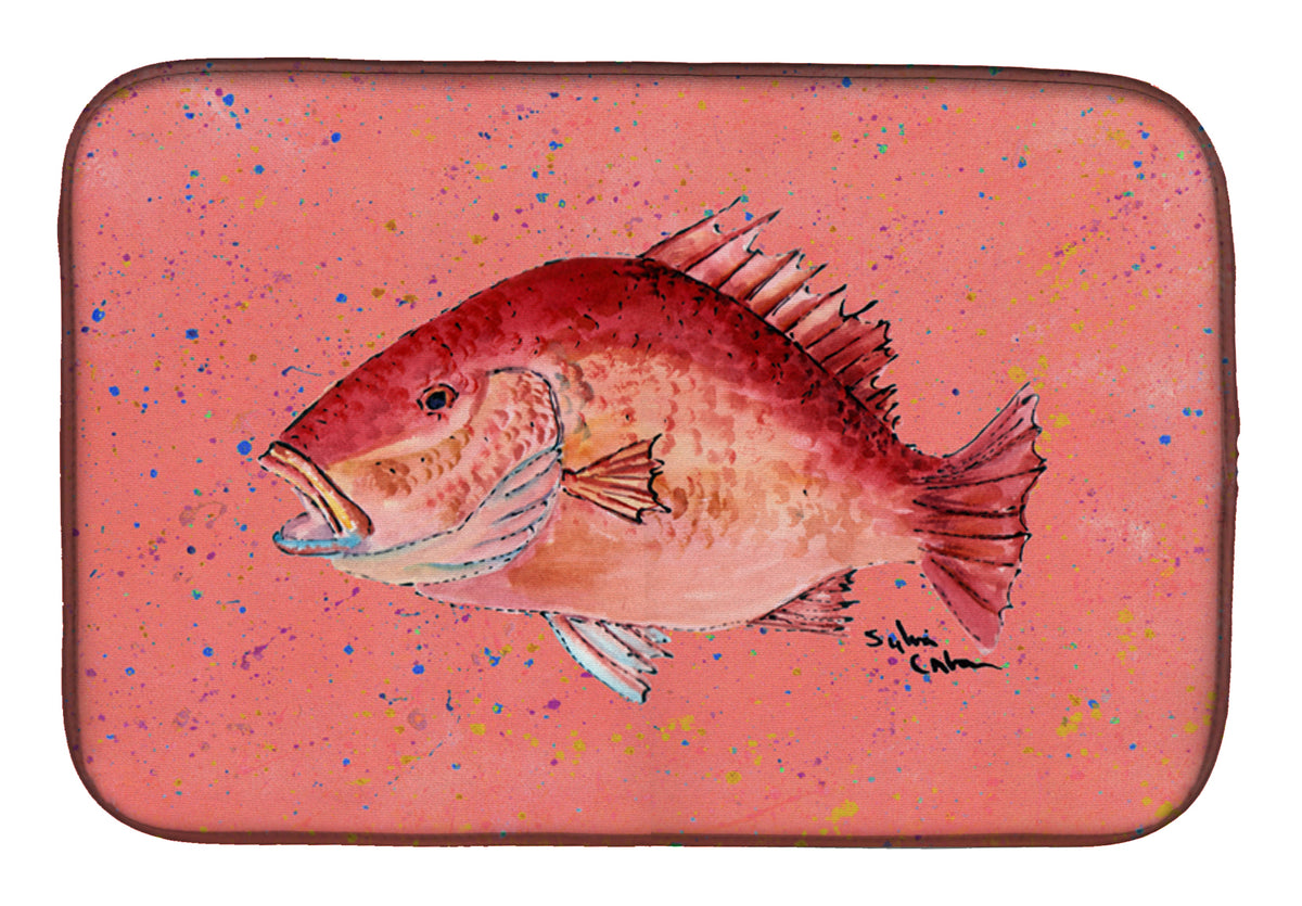 Strawberry Snapper Dish Drying Mat 8351DDM  the-store.com.