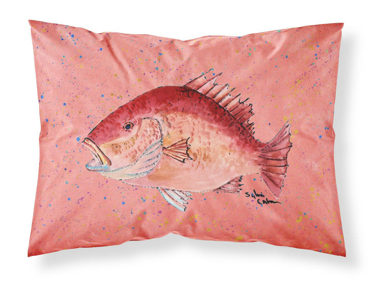 Strawberry Snapper Moisture wicking Fabric standard pillowcase by Caroline&#39;s Treasures