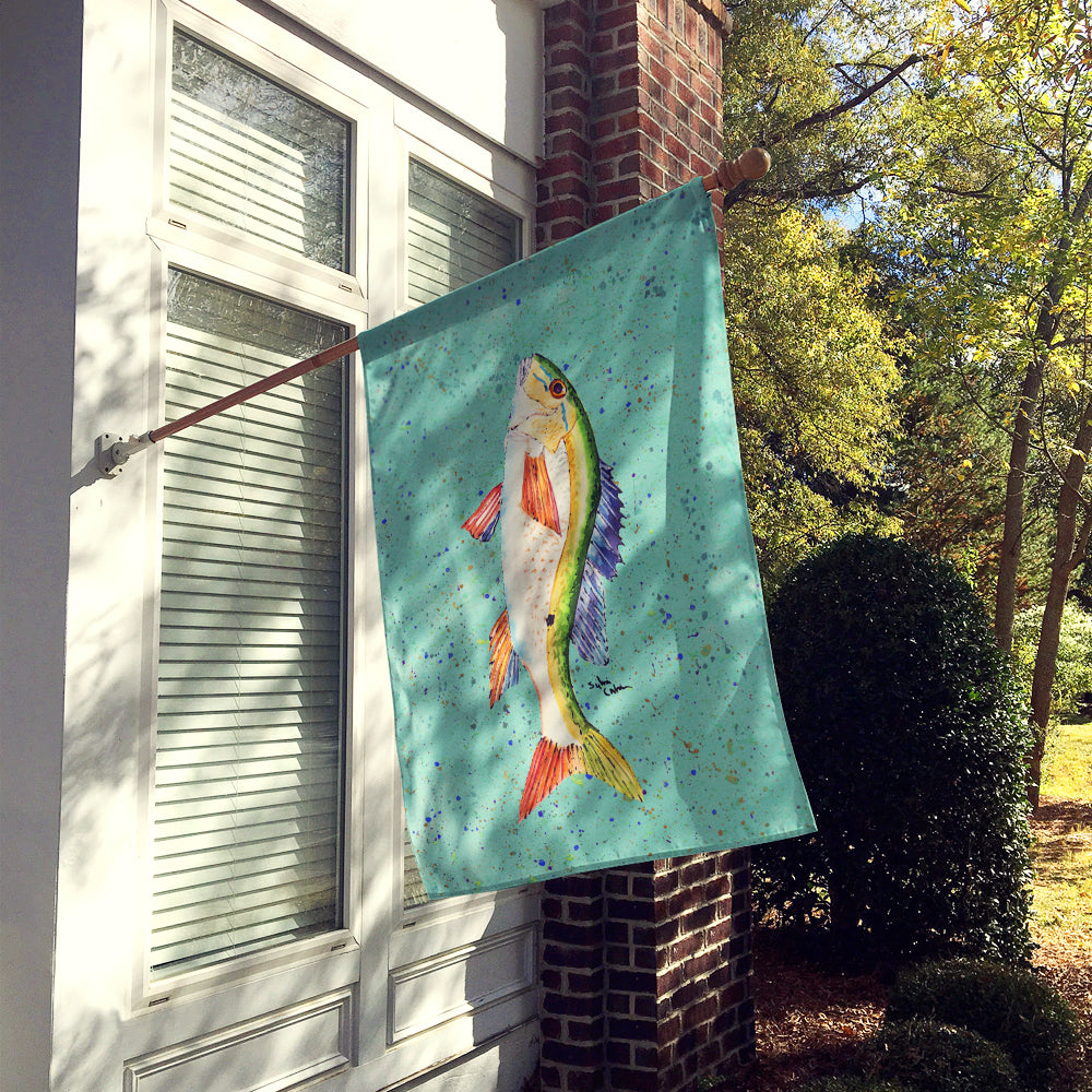 Fish Mutton Snapper Flag Canvas House Size  the-store.com.