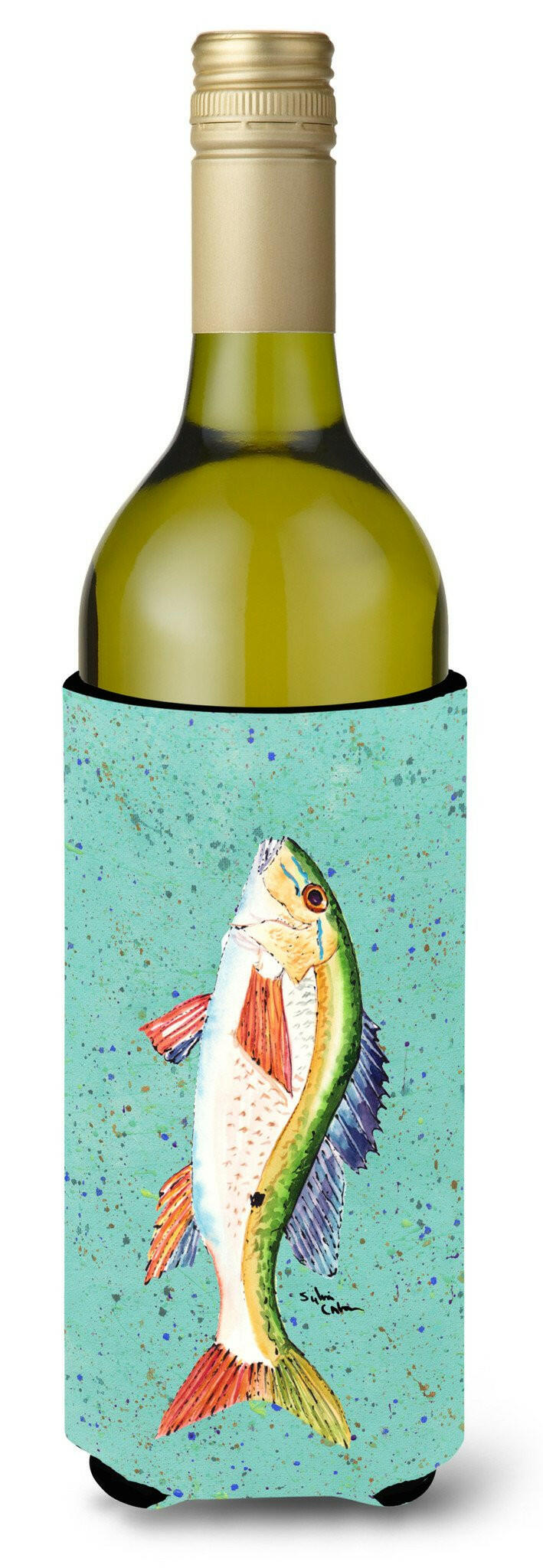 Fish Mutton Snapper Wine Bottle Beverage Insulator Beverage Insulator Hugger by Caroline&#39;s Treasures