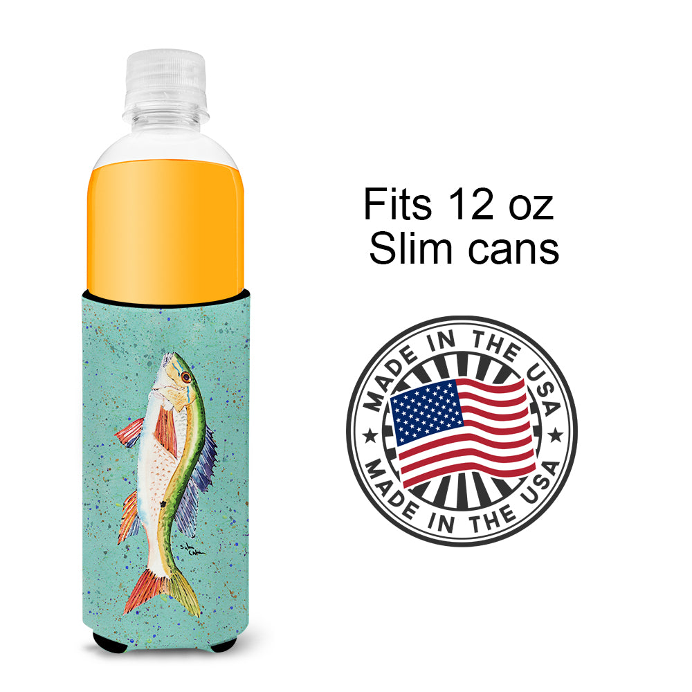 Fish Mutton Snapper Ultra Beverage Insulators for slim cans 8355MUK.