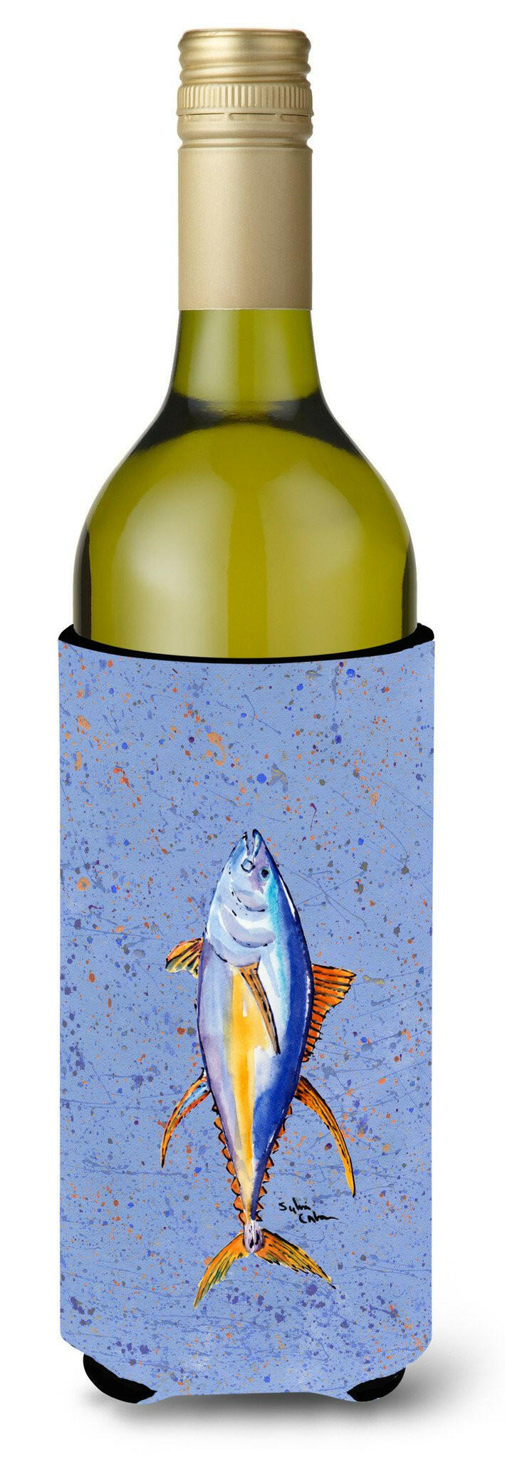 Fish Tuna Wine Bottle Beverage Insulator Beverage Insulator Hugger by Caroline's Treasures