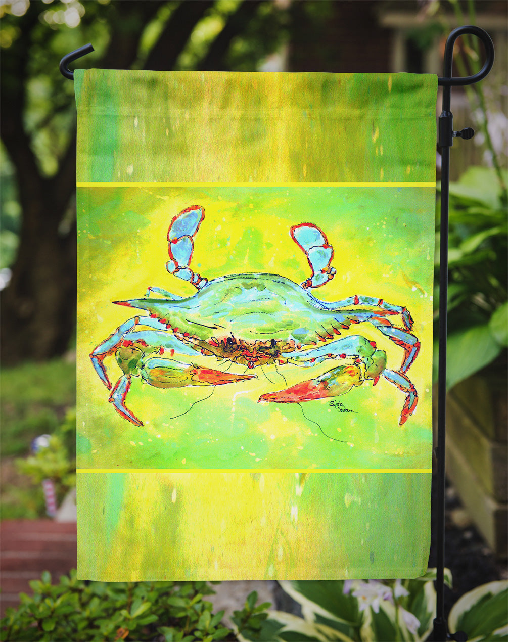 Crab  Flag Garden Size