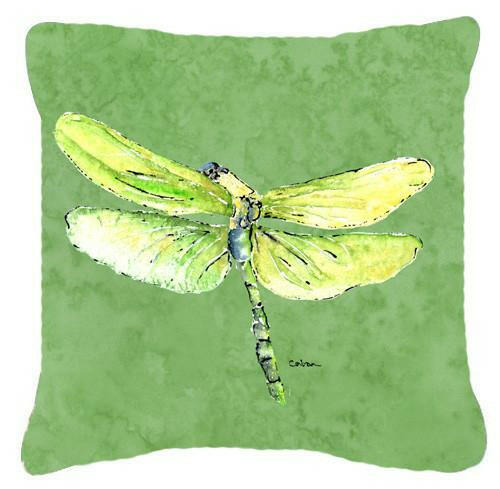 Dragonfly on Avacado   Canvas Fabric Decorative Pillow - the-store.com