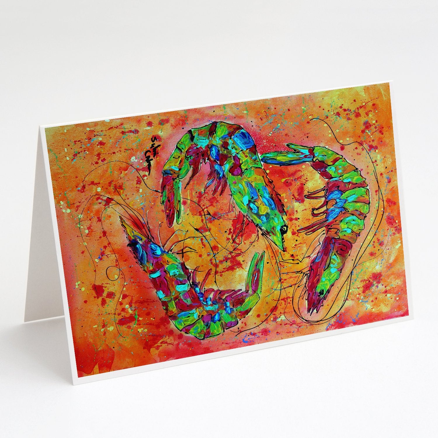 Buy this Shrimp Greeting Cards and Envelopes Pack of 8