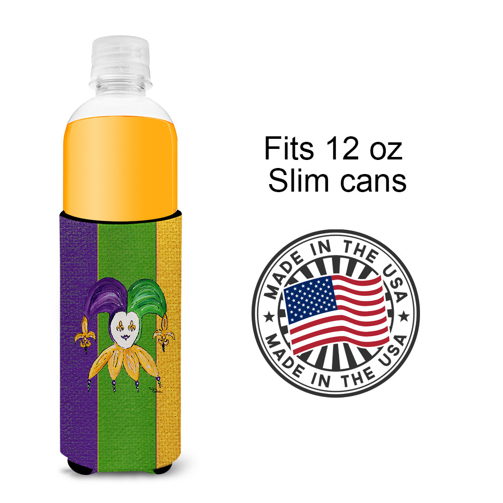Jester Mardi Gras Ultra Beverage Insulators for slim cans 8368MUK.