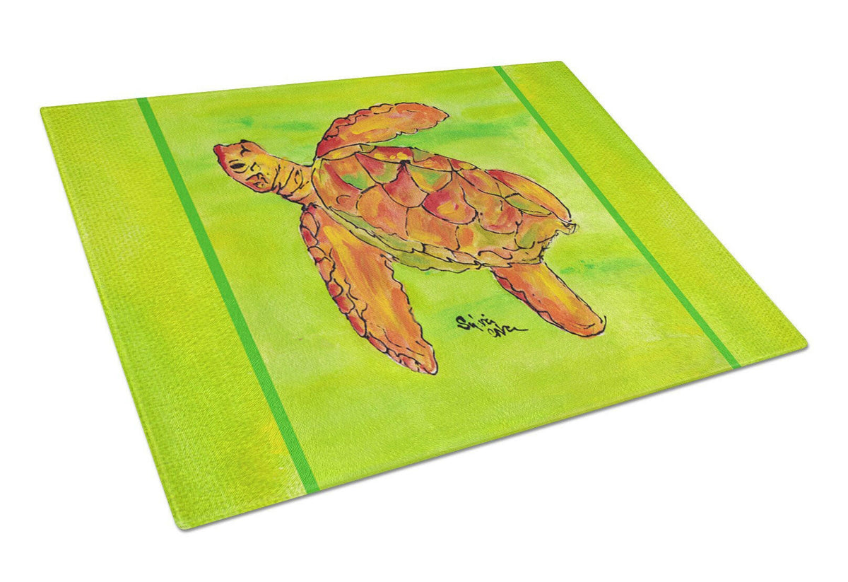 Turtle Glass Cutting Board Large by Caroline&#39;s Treasures