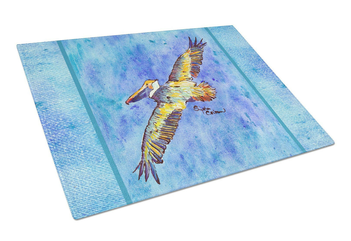 Pelican  Glass Cutting Board Large by Caroline&#39;s Treasures